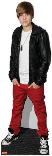 Justin Bieber Cardboard Cutouts. Lifesize + full color!