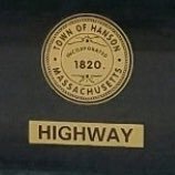 Highway Surveyor. Town Of Hanson. Highway unit 1.