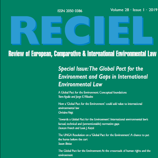 A journal bridging academic and professional spheres in the areas of international, European and comparative #EnvironmentalLaw