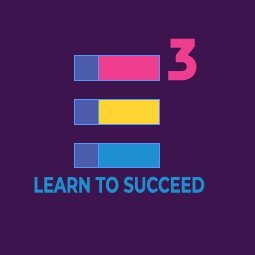 The goal of E3 is to inspire
100% of learners to complete school and
100% of these learners to study further,
get a job, or start their own enterprises.