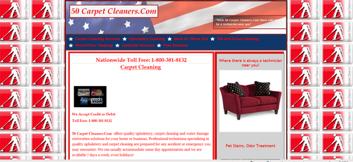 50carpetcleaner's profile picture. A nationwide company dedicated to assisting carpet cleaners and their companies with customers. Advertise with us 1-800-381-8132.
