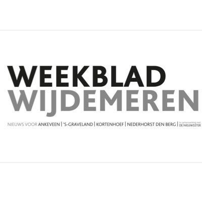 Weekblad met nieuws voor Ankeveen, 's-Graveland, Kortenhoef & Nederhorst den Berg | inclusief gemeentenieuws Wijdemeren | verspreid onder bijna 8000 huishoudens