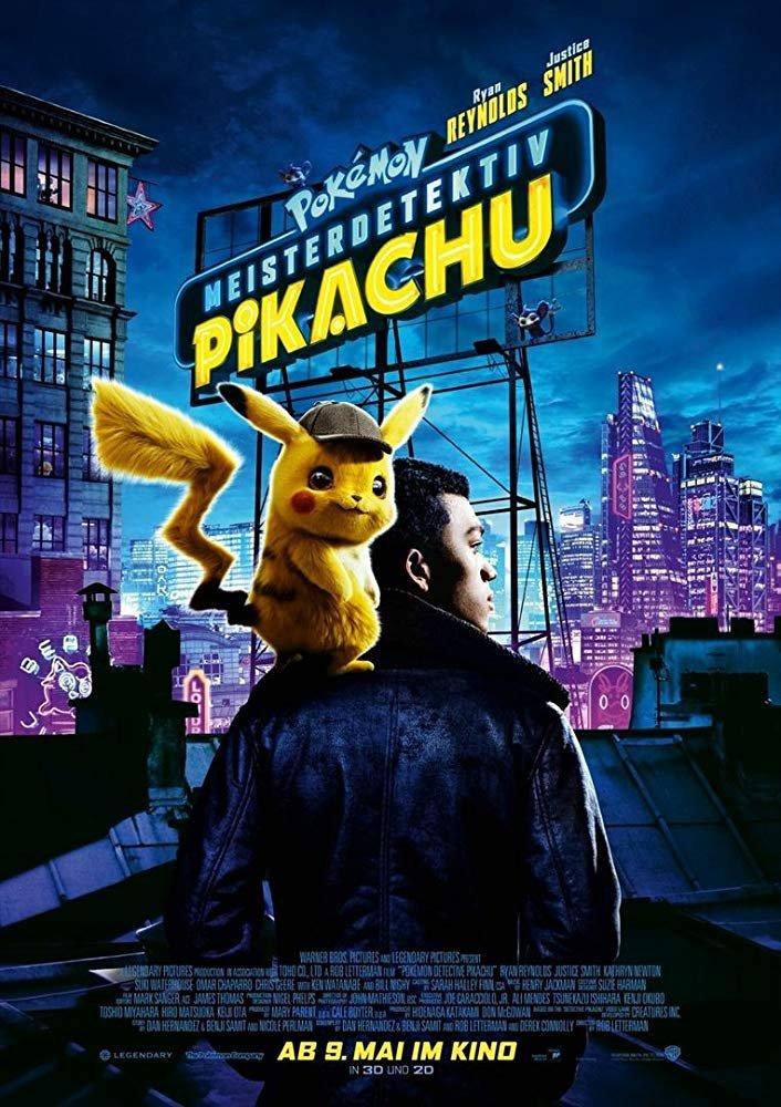 In a world where people collect Pokémon to do battle, a boy comes across an intelligent talking Pikachu who seeks to be a detective.