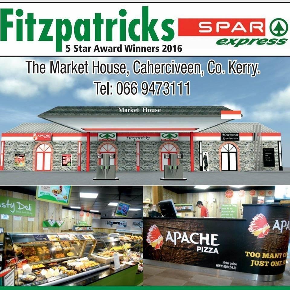 Fitzpatrick's Market House, containing Spar, Apache, Insomnia, and Sporting Goods.