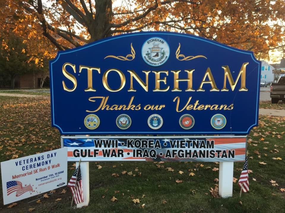 The Stoneham Memorial/Veterans Day Committee organizes events for both Memorial Day & Veterans Day, including ceremonies, parade, and flag placing