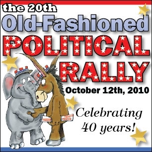 The Old-Fashioned Political Rally is a biennial event held by the Larimer County League of Women Voters, the Loveland Chamber of Commerce and Reporter-Herald.