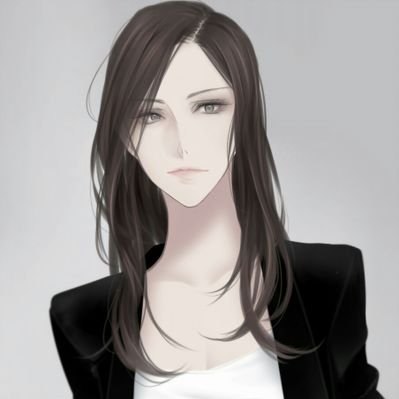 Anime woman with black hair