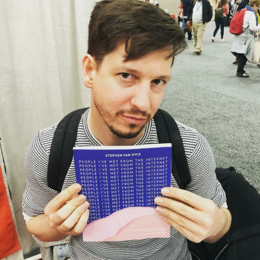 stephenvandyck's profile picture. Author of People I've Met From the Internet (Ricochet Editions)
Artist, Adjunct Professor, Founder of @laroadconcerts
svandyc@gmail.com
he/they