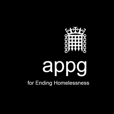 The All Party Parliamentary Group for Ending Homelessness. Co-chaired by @BobBlackman  & @PaulaBarkerMP. Secretariat is provided by @crisis_uk