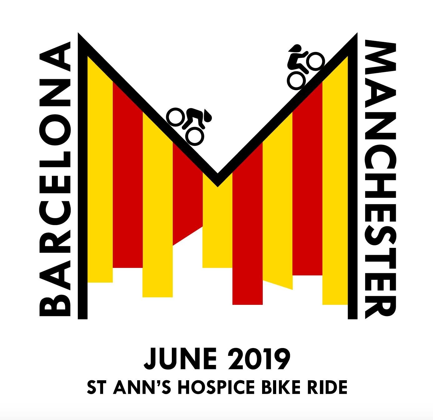 We're cycling 2,000 kms from Barcelona to Manchester in June to try and buy an ambulance in memory of Charlie Mitten for St Ann's hospice in Gtr Manchester.