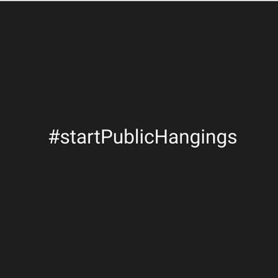 As rape is on the rise in Pakistan we appeal to the government to intervene and start public hangings of rapists.
#startpublichangings
