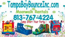 Tampa Bay Bounce is a bounce house, moonwalk, water slide and concessions rental company.