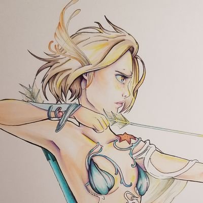 PixieFayen's profile picture. I'm a traditional artist and my tools of the trade include Copic markers and Prismacolor pencils.