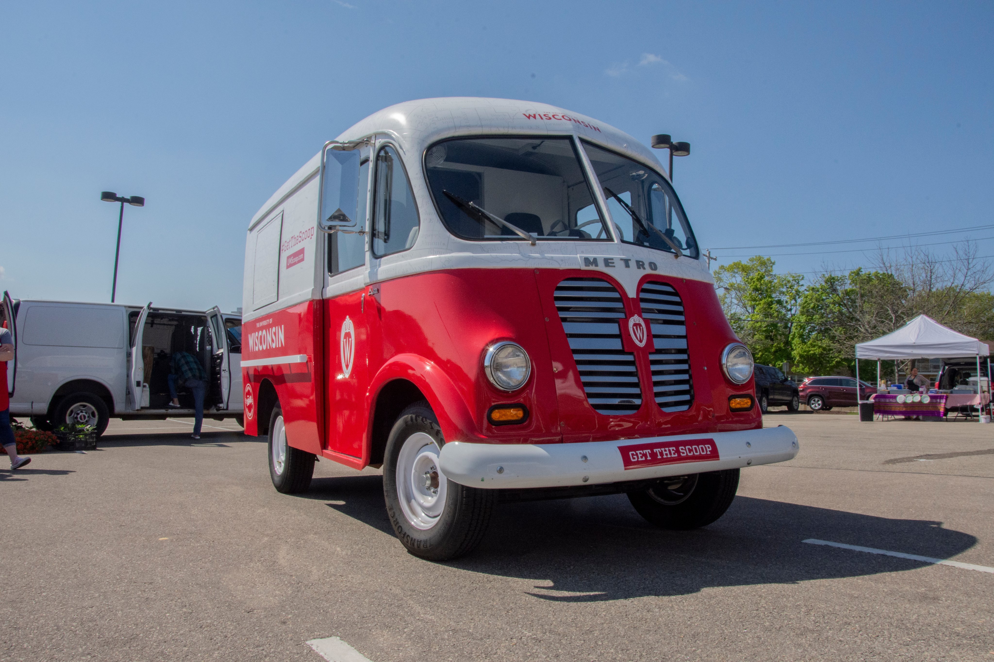 Delivering Babcock Ice Cream, smiles, and @UWMadison spirit to the great people of Wisconsin. Follow me as I hit the open road this summer! Ha! #GetTheScoopWI