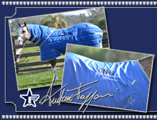 We are a manufacturer of beautiful fine quality Custom Horse Blankets and Accessories. All of our products are PROUDLY MADE IN THE USA