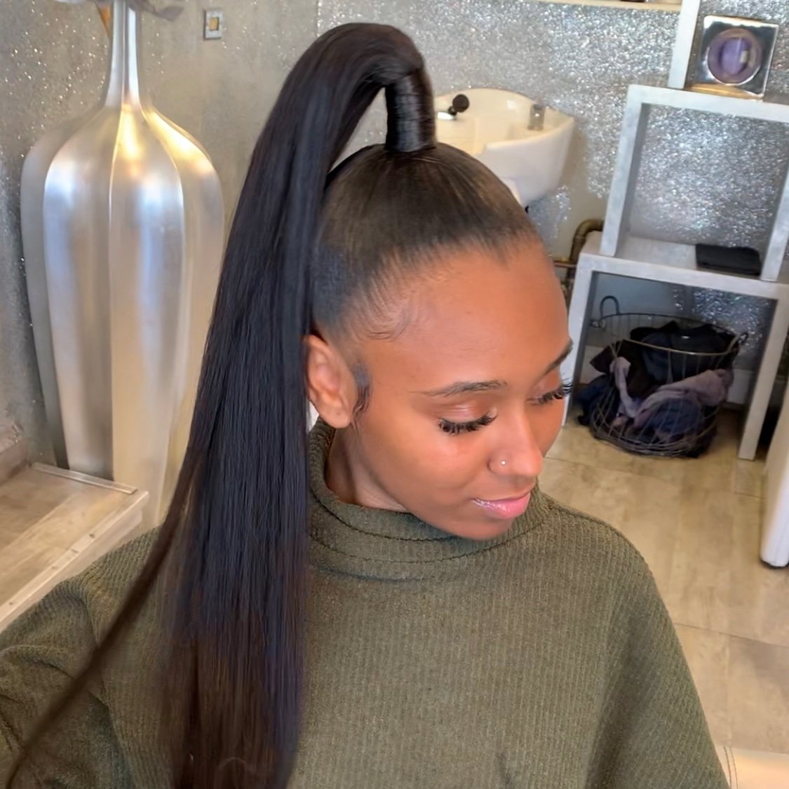 Mell Rose London On Twitter High Sleek Ponytail