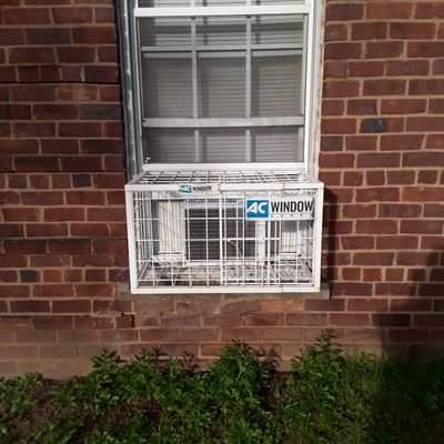 STOP KIDS AND AC FROM FALLING OUT OF WINDOW . The only adjustable air conditioner window guard....... come in 3 sides .#THEHOMEDEPOT