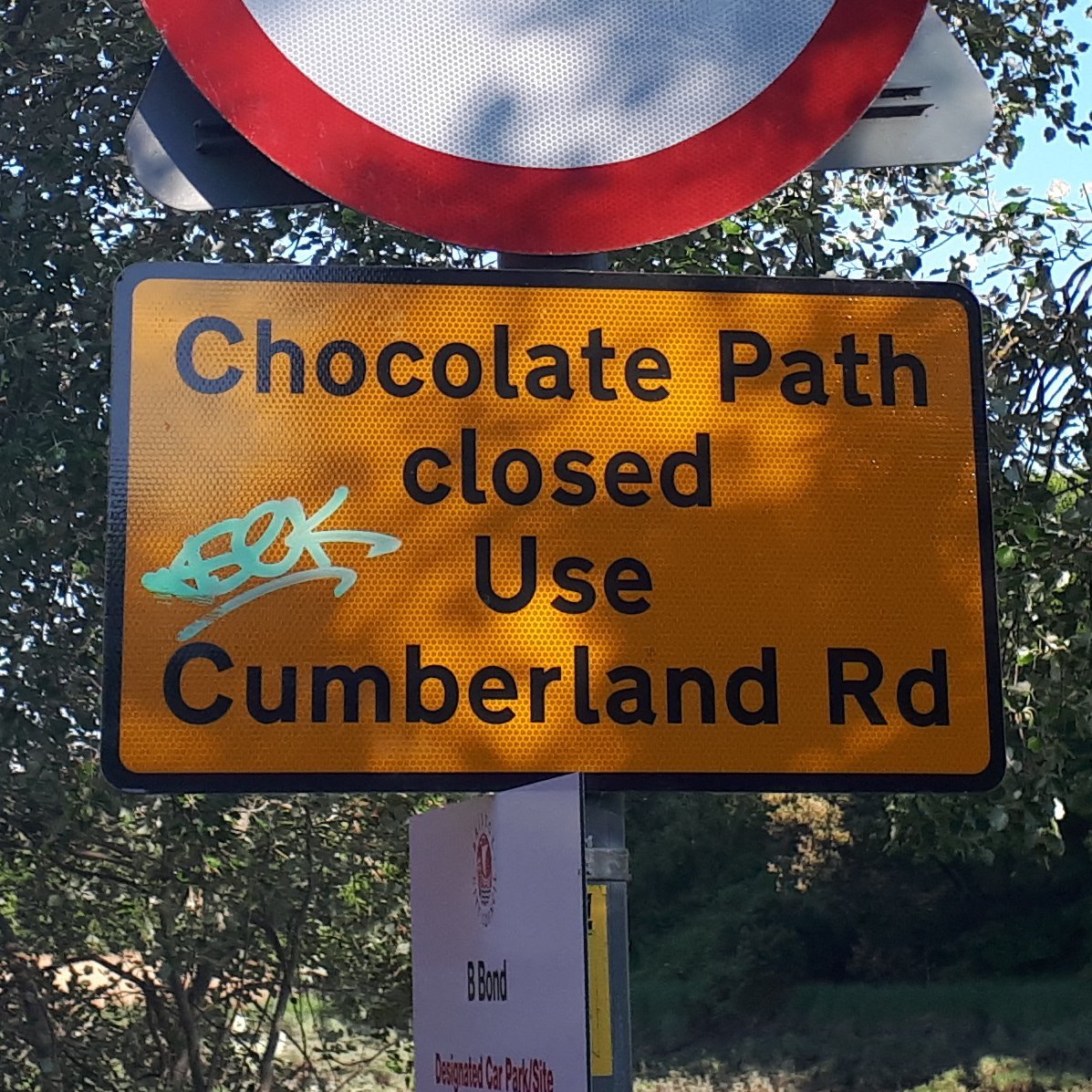 The chocolate path: a much loved foot and cycle path along the new cut in Bristol. Neglected by the council and closed for 299 weeks from Dec 2017 to Sep 2023.