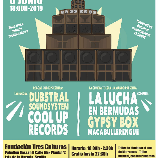 Evento mensual de música #Reggae y #Dub en @SalaXSVQ, Sevilla.

Monthly reggae and dub event on Sala X, Seville (Spain).