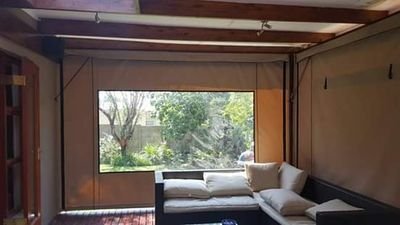 We Design and Install Canvass Outdoor Blinds and all types of AWNINGS. We also  make and Install custom-made Alluminium Doors and Windows.