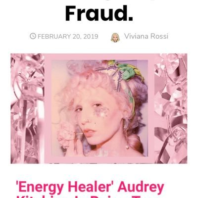 A movement dedicated to sharing evidence & opening a dialogue about Audrey Kitching’s decade of scams. IG: akitchingscams