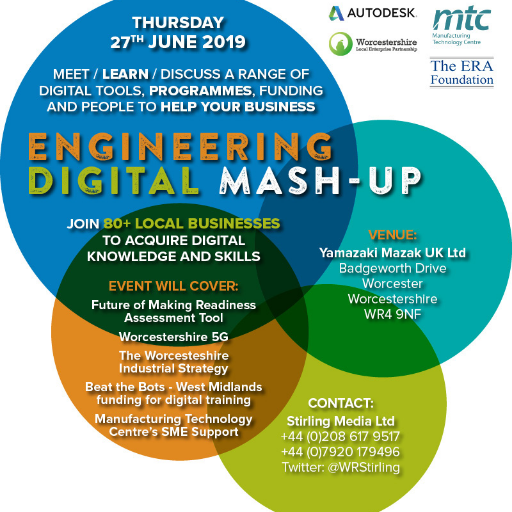 Showing and educating West Midlands companies about digital tools, techniques, projects & funding to help them get ahead. Event is 27 June @MazakEurope #dmu19