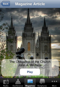 Information for Mobile Applications for Mormons or LDS members