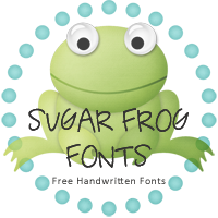 sugarfrogfonts's profile picture. Free handwritten fonts!