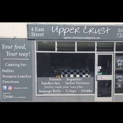 Welcome to Upper Crust . The original sandwich shop in Littlehampton.  Freshly made sandwiches made for you, the way you want it.