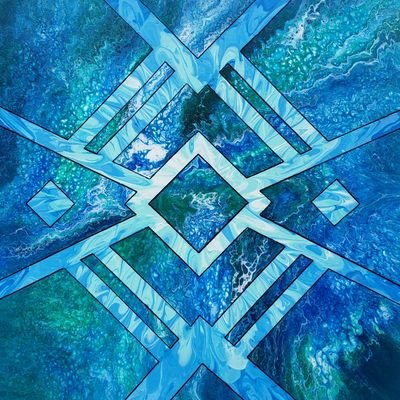 San Diego artist and teacher, focusing on layered, lazered wood, resin, sparkly, and other custom creations