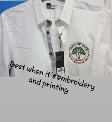 we do quality embroidery and all kinds of printing