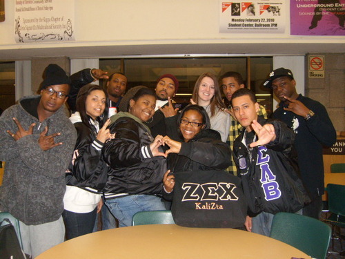 We are the Kappa Chapter of Zeta Sigma Chi Multicultural Sorority Inc. Founded at Wayne State University in Detroit Michigan on July  30, 2005.