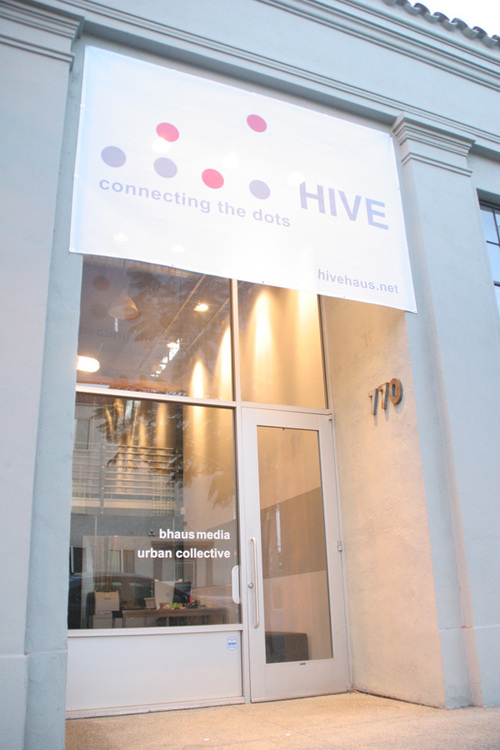 Co-working environment for independent creatives: urban warehouse provides work stations for self-employed consultants.