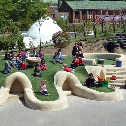 We create beautiful SuperAdobe playscapes and outdoor learning environments. Our eco-friendly structures are versatile, affordable, accessible and great fun.