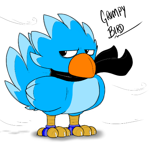 🌹#Bernie2020 #Medicare4all  #DSA,#iVoted big-ass grumpy Blue bird. #Blazers #gamerdork