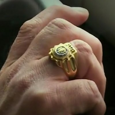 I am Dead Files' Co-host and former NYPD homicide detective Steve DiShiavi's ring.