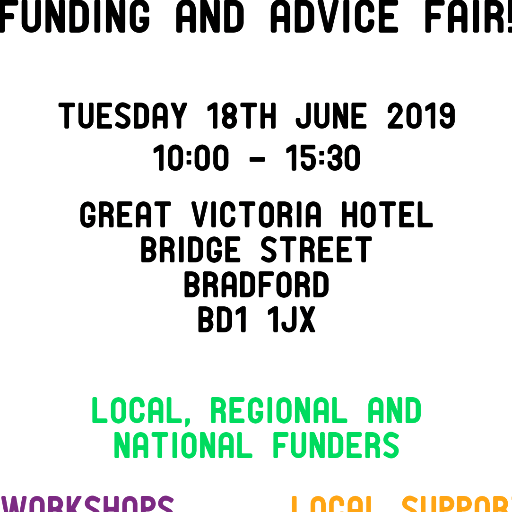 #ilovesmallcharities Big Advice Day 18 June 2019, 10am to 3.30pm. Free advice and workshops for charities in Bradford District. No need to book!