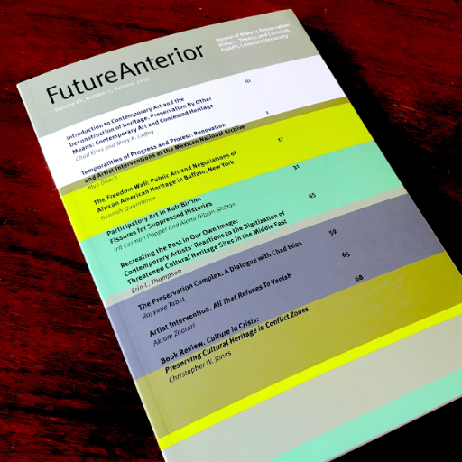 Journal of Historic Preservation, History, Theory, and Criticism | @ColumbiaGSAPP & @UMinnPress | Editor: Jorge Otero-Pailos (@oteropailos)