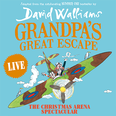 Grandpa’s Great Escape, the exhilarating number 1 bestselling children’s book by David Walliams, will tour UK arenas this Christmas – the perfect family treat!