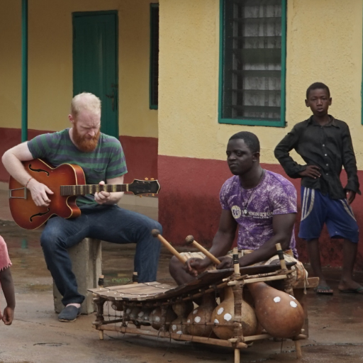 Collaborative music projects which raise money to support education programs in North Ghana.