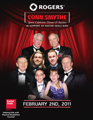 60th Rogers Conn Smythe Sports Celebrities Dinner and Auction happening February 2nd, 2011.