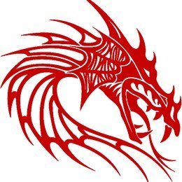 red dragons football logo