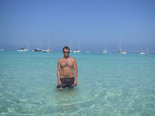 I sail a boat in Ibiza. Ibiza boat for hire, rental and charter.