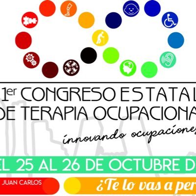 I Congreso Estatal de Terapia Ocupacional en España.
📆 Días 25 y 26 de Octubre
📍U.R.J.C. (ALCORCÓN) #InnovandoOcupaciones #ICongresoTerapiaOcupacionalEs