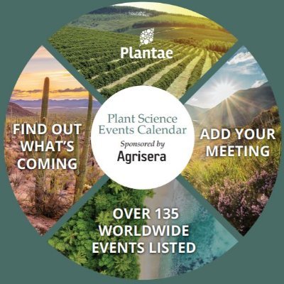 The Global Plant Science Events Calendar is your source to find events of interest to the #plantsci community. Led by @Plantae_org and sponsored by @agrisera.