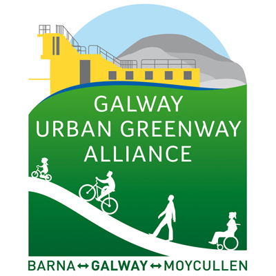 Galway Urban Greenway Alliance working together for a walking and cycling greenway from Moycullen through Galway City to Bearna and beyond.