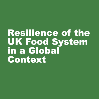 A major interdisciplinary research programme to help policymakers & practitioners optimise the resilience of the UK food system. Facilitated by @FoodSecurityUK