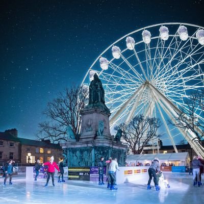 Lancaster On Ice is back in Dalton Square this winter. An Ice Rink wrapped around the Queen Victoria statue with food, drink, entertainment and 1 big wheel