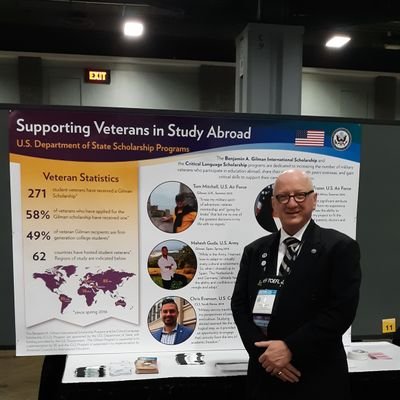 American U Grad Student in MPAP program. Hillvets Lead Cohort, Benjamin Gilman International Scholarship Veteran Alumni Ambassador, a U.S. State Dept Program.