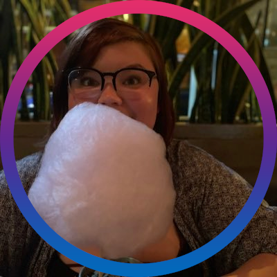 WhyIsSamantha's profile picture. a five night mystery adventure ✰ she/her ✰ 22 ✰ bisexual ✰ poly ✰ fat ✰ adhd ✰ dog mom